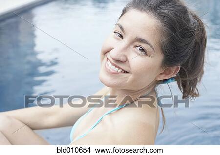 Portrait of woman smiling View Large Photo Image Picture - Portrait of woman smiling. Fotosearch