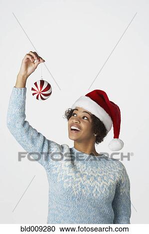 Stock Image - Portrait of young woman. Fotosearch