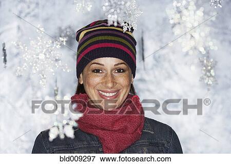 Young woman in winter wonderland View Large Photo Image Stock Photo - Young woman in winter wonderland. Fotosearch