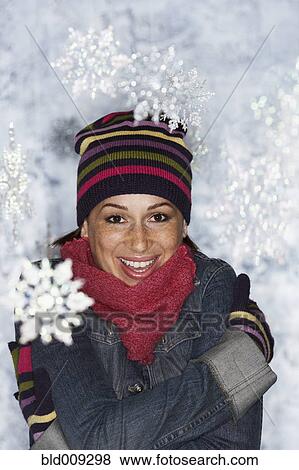 Young woman in winter wonderland View Large Photo Image Stock Photo - Young woman in winter wonderland. Fotosearch
