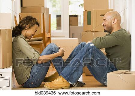 African couple in new house View Large Photo Image Stock Photograph - African couple in new house. Fotosearch