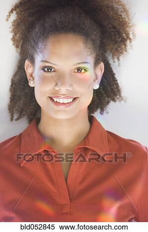 African woman with hair up View Large Photo Image Stock Photography - African woman with hair up. Fotosearch
