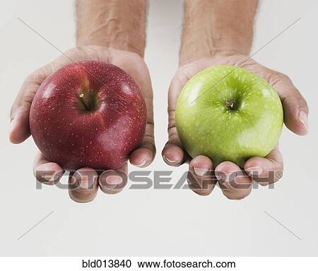 Close up of hands holding two apples View Large Photo Image Stock Image - Close up of hands holding two apples . Fotosearch