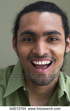 Close up portrait of man laughing View Large Photo Image Picture - Close up portrait of man laughing. Fotosearch