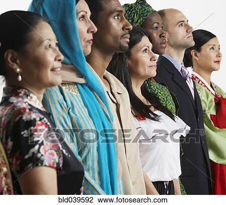 Multi-ethnic people in traditional dress View Large Photo Image Stock Image - Multi-ethnic people in traditional dress. Fotosearch