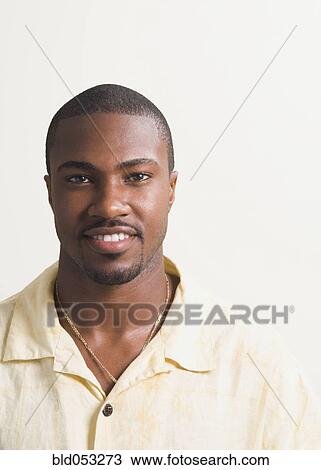 Stock Image - Portrait of African man. Fotosearch