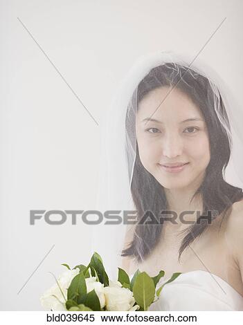 Portrait of Asian bride View Large Photo Image Stock Photography - Portrait of Asian bride. Fotosearch