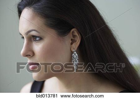 Profile portrait of woman View Large Photo Image Stock Image - Profile portrait of woman. Fotosearch