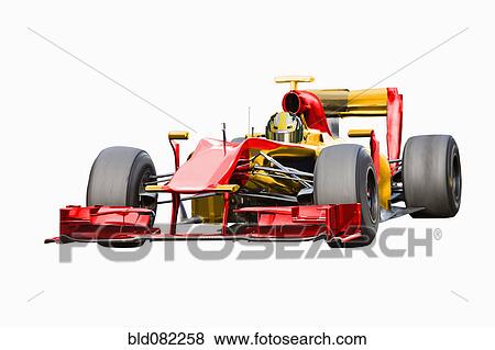 Red race car with driver View Large Photo Image Stock Photo - Red race car with driver. Fotosearch