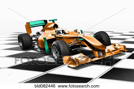 Red race car with driver View Large Photo Image Stock Photograph - Red race car with driver. Fotosearch