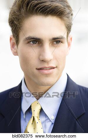 Stock Photography - Serious Caucasian businessman. Fotosearch