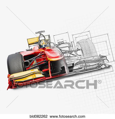Unfinished drawing of red race car with driver View Large Photo Image Stock Image - Unfinished drawing of red race car with driver. Fotosearch