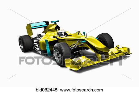 Yellow race car with driver View Large Photo Image Stock Photography - Yellow race car with driver. Fotosearch