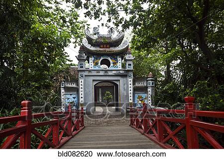 Vietnamese bridge and pagoda entrance View Large Photo Image Stock Image - Vietnamese bridge and pagoda entrance. Fotosearch