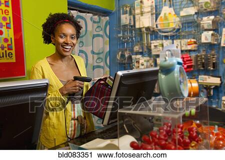 African American small business owner at cash register View Large Photo Image Stock Image - African American small business owner at cash register. Fotosearch