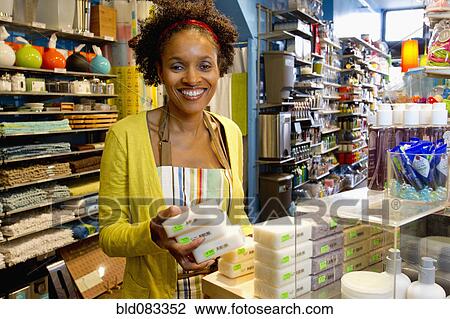 African American small business owner working in shop View Large Photo Image Stock Image - African American small business owner working in shop. Fotosearch