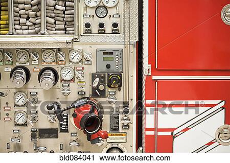 Dials on fire truck View Large Photo Image Stock Image - Dials on fire truck. Fotosearch