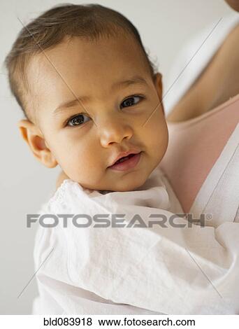 Smiling mixed race baby View Large Photo Image Stock Photo - Smiling mixed race baby. Fotosearch