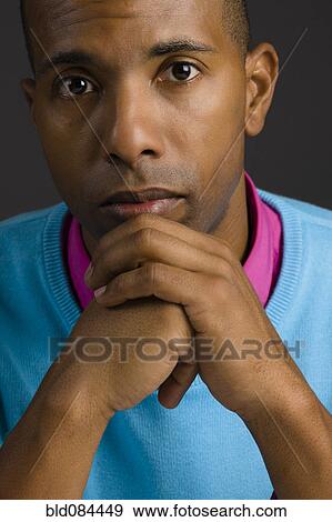 Serious African American man View Large Photo Image Stock Photo - Serious African American man. Fotosearch