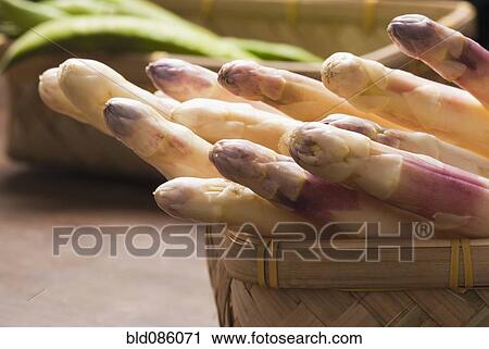 Stock Image - Close up of asparagus. Fotosearch