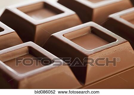 Close up of bar of chocolate View Large Photo Image Stock Image - Close up of bar of chocolate. Fotosearch