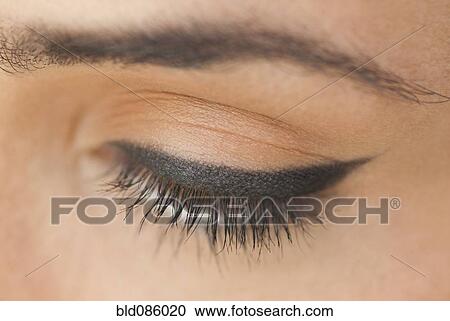 Stock Image - Close up of Caucasian woman's eye. Fotosearch