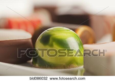 Stock Image - Close up of various candies. Fotosearch