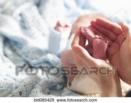 Large hands holding tiny newborn's feet View Large Photo Image Stock Photo - Large hands holding tiny newborn's feet. Fotosearch