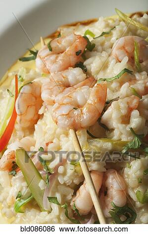 Shrimp and rice entree in bowl View Large Photo Image Stock Photograph - Shrimp and rice entree in bowl. Fotosearch