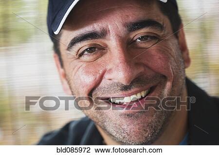 Stock Image - Smiling Caucasian man. Fotosearch
