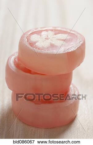 Stacked pink candy View Large Photo Image Stock Photo - Stacked pink candy. Fotosearch