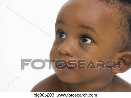 Serious African American baby boy View Large Photo Image Stock Image - Serious African American baby boy. Fotosearch