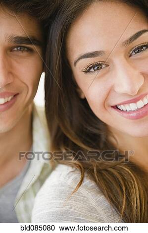 Stock Image - Smiling couple. Fotosearch