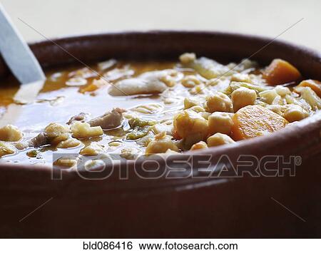 Close up of Portuguese vegetable stew View Large Photo Image Stock Photograph - Close up of Portuguese vegetable stew. Fotosearch
