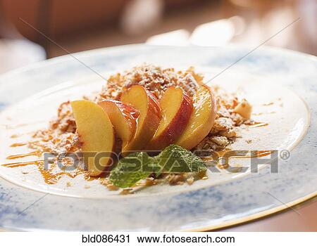 Dessert of peach semifreddo amarone View Large Photo Image Stock Image - Dessert of peach semifreddo amarone. Fotosearch