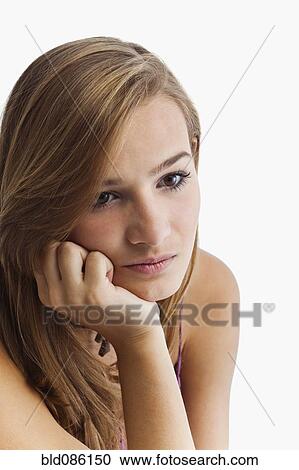 Serious Hispanic girl View Large Photo Image Stock Image - Serious Hispanic girl. Fotosearch