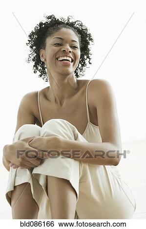 Smiling African American woman View Large Photo Image Stock Photograph - Smiling African American woman. Fotosearch