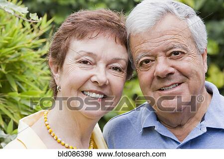 Stock Photo - Smiling senior Chilean couple. Fotosearch