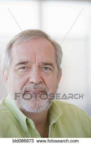 Stock Image - Serious senior Chilean man. Fotosearch