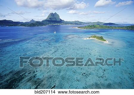 Picture - Aerial View of Lagoon. Fotosearch