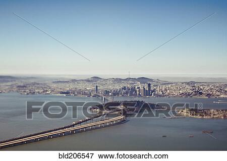 Stock Photo - Aerial View of San Francisco Bay. Fotosearch