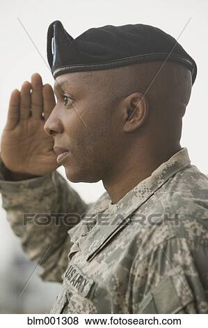 African soldier saluting View Large Photo Image Stock Photo - African soldier saluting. Fotosearch