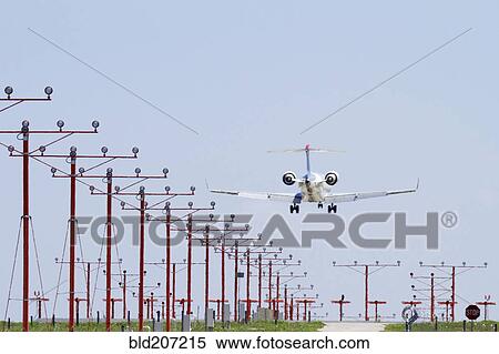 Airplane Landing View Large Photo Image Stock Photography - Airplane Landing. Fotosearch