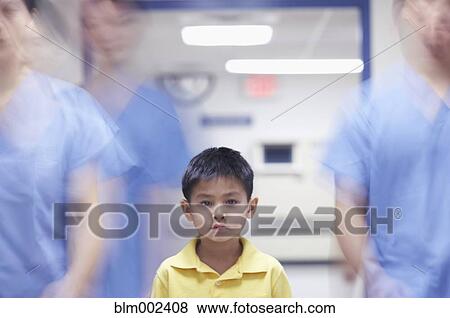 Stock Photo - Asian boy in hospital. Fotosearch