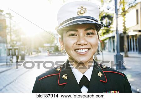Asian soldier smiling outdoors View Large Photo Image Picture - Asian soldier smiling outdoors. Fotosearch