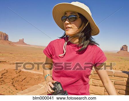 Asian woman in desert View Large Photo Image Stock Image - Asian woman in desert. Fotosearch