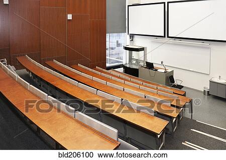 Stock Image - Auditorium classroom. Fotosearch