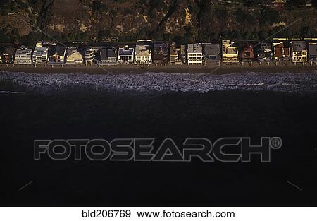 Beach Homes on California Coast Near Malibu View Large Photo Image Stock Photo - Beach Homes on California Coast Near Malibu. Fotosearch