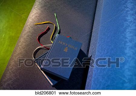 Stock Image - Bibles On Church Pews. Fotosearch