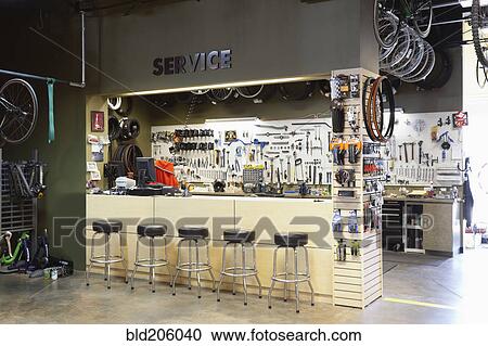 Bicycle repair service desk View Large Photo Image Stock Image - Bicycle repair service desk. Fotosearch